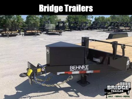 New 2026 Model Year Clearance Behnke TBCT2220ET (83" X 22') 20K Partial Tilt Equipment Trailer
