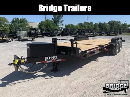 New 2026 Model Year Clearance Behnke TBCT2220ET (83" X 22') 20K Partial Tilt Equipment Trailer