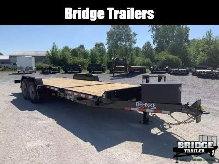 New 2026 Model Year Clearance Behnke TBCT2220ET (83" X 22') 20K Partial Tilt Equipment Trailer
