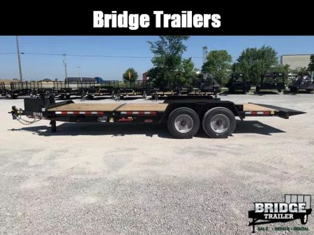 New 2026 Model Year Clearance Behnke TBCT2220ET (83" X 22') 20K Partial Tilt Equipment Trailer