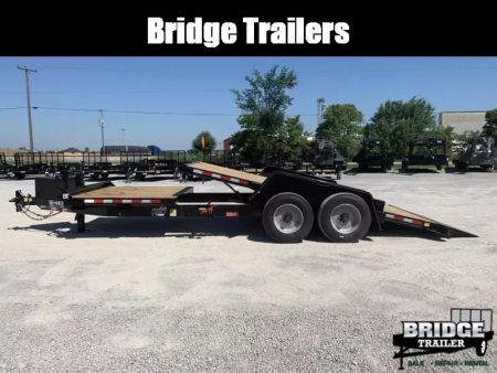 New 2026 Model Year Clearance Behnke TBCT2220ET (83" X 22') 20K Partial Tilt Equipment Trailer