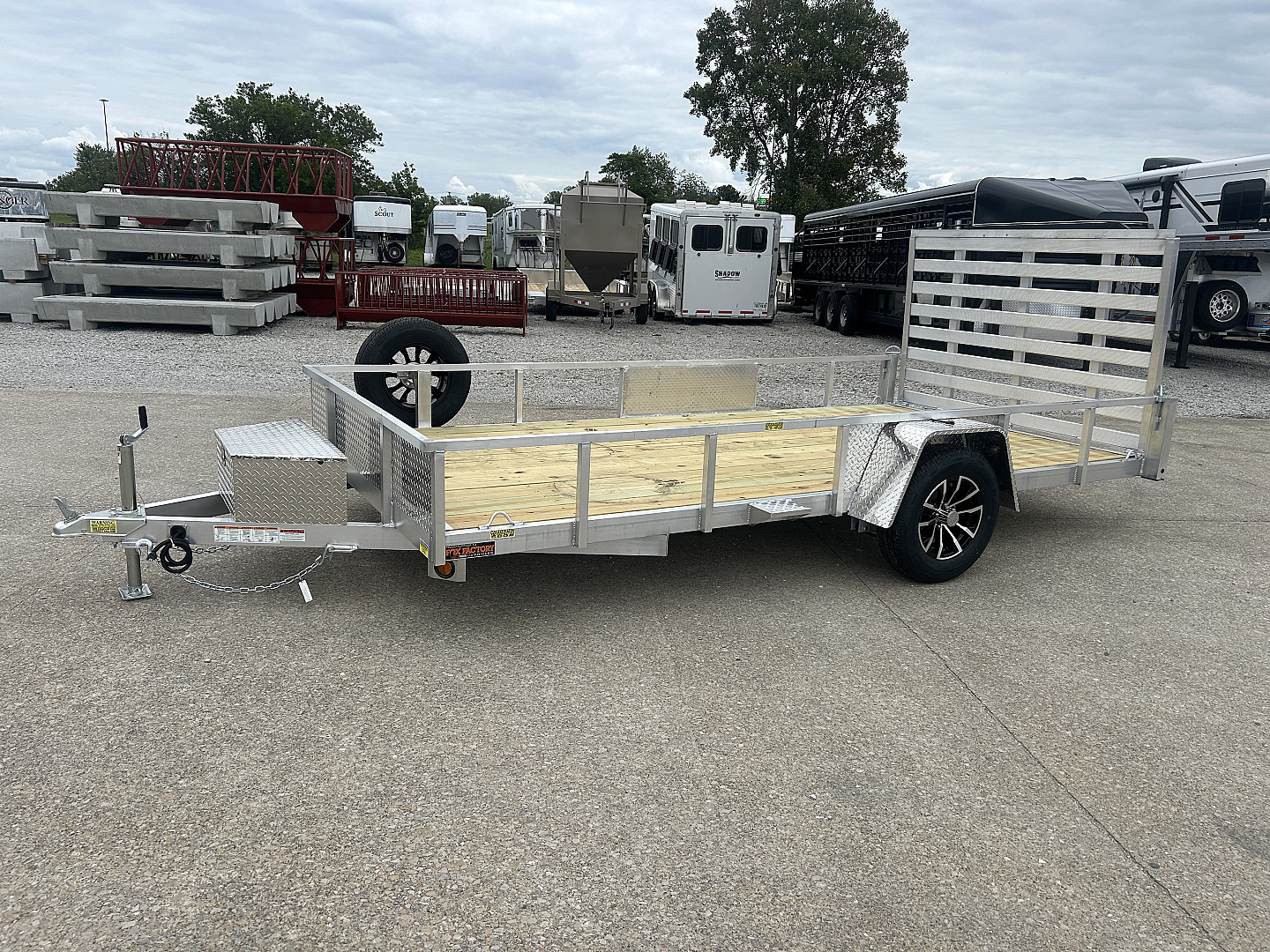 New 2026 QUALITY STEEL AND ALUMINUM 82"x14' Aluminum Utility Trailer