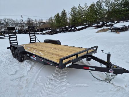 New 2026 Sure-Trac 7 x 18 (16+2) Equipment 10K Equipment Trailer