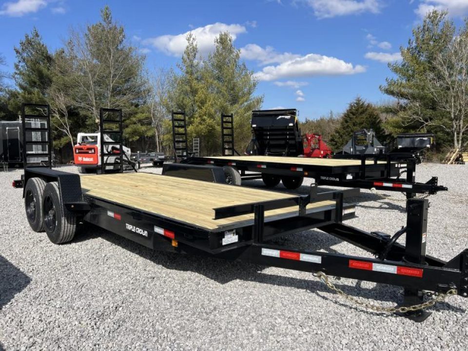 New 2024 Triple Crown Trailers 7X18 EQUIPMENT TRAILER 16K GVWR Equipment Trailer