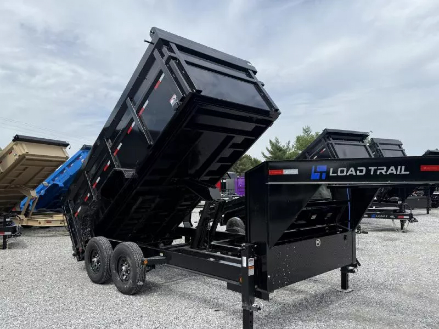 New 2025 LOAD TRAIL 7X14 GOOSENECK (4FT WALL) DUMP TRAILER