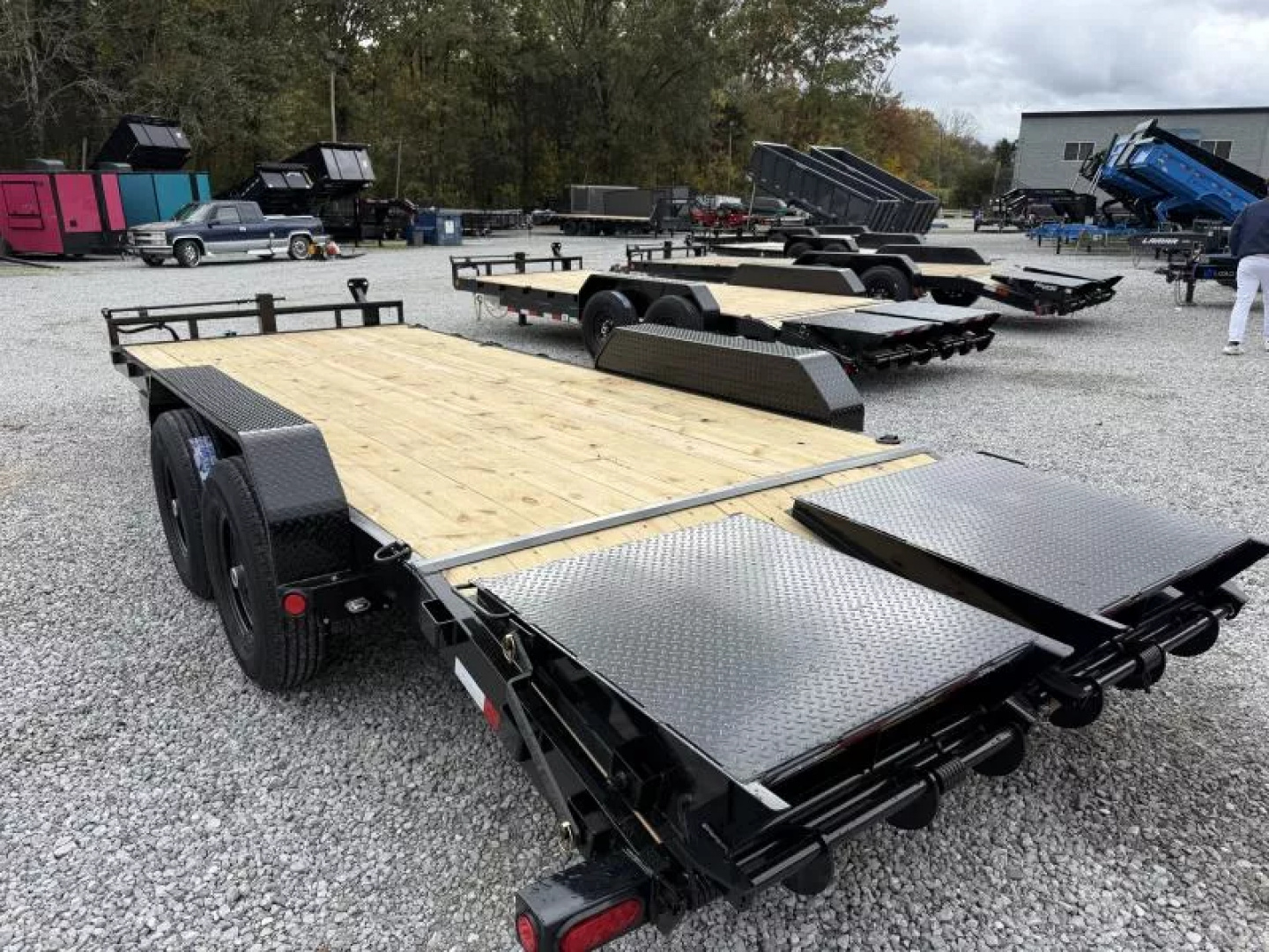 New 2026 PJ Trailers 7X20 EQUIPMENT TRAILER 14K GVWR (MEGA RAMPS) Equipment Trailer
