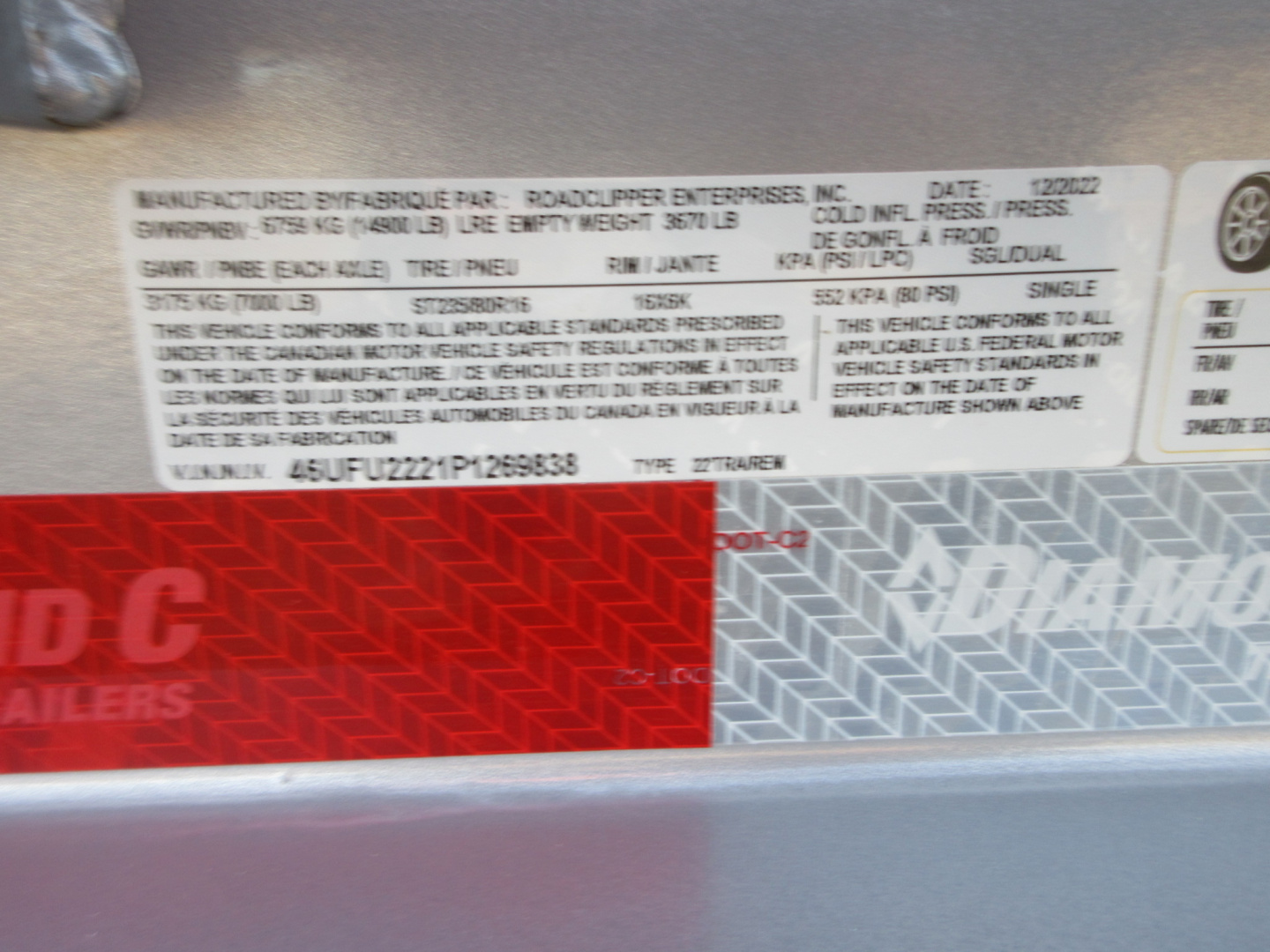 Used 2023 Diamond C Trailers LPX 22' W/Max Ramps Equipment Trailer