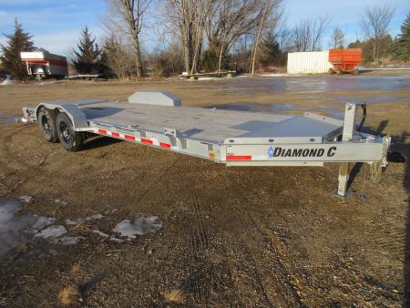 Used 2023 Diamond C Trailers LPX 22' W/Max Ramps Equipment Trailer