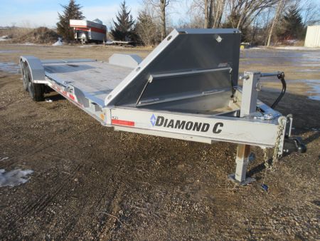Used 2023 Diamond C Trailers LPX 22' W/Max Ramps Equipment Trailer