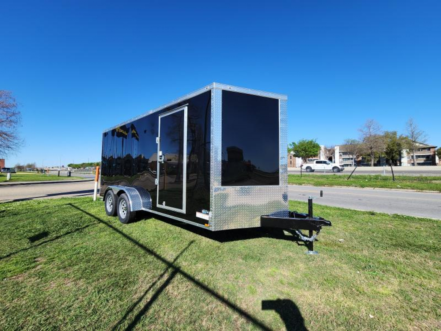 New 2025 Anvil Trailers Cargo / Enclosed Trailer 7x16 V Nose Polycore. 080 with 6'3" Interior height & BarLock on Side Door InteriorPlywood  7k Gvwr Double Axle