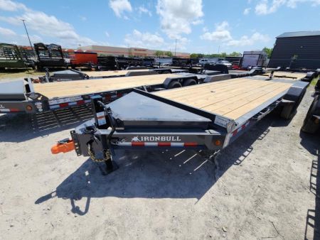 New 2025 Iron Bull Equipment Trailer 83 x22' I Beam Frame Tool Box Rampage Ramps 14k Gvwr