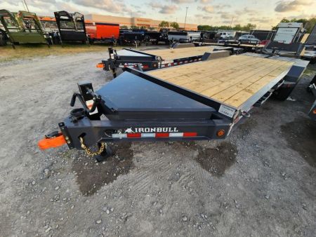 New 2026 Iron Bull Equipment Trailer 83"X22' I Beam Frame Tool Box 14k Gvwr 7k Axles Rampage Raps