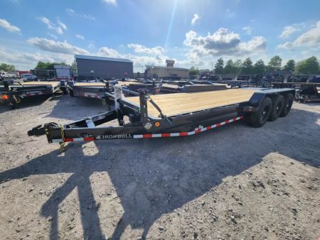 New 2026 Iron Bull 83x24' Equipment Trailer Triple 7k Axles 21k Gvwr