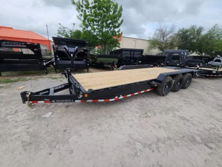New 2026 Iron Bull 83 X24' Equipment Trailer With Triple 7k Axles 21k Gvwr & Rampage Ramps