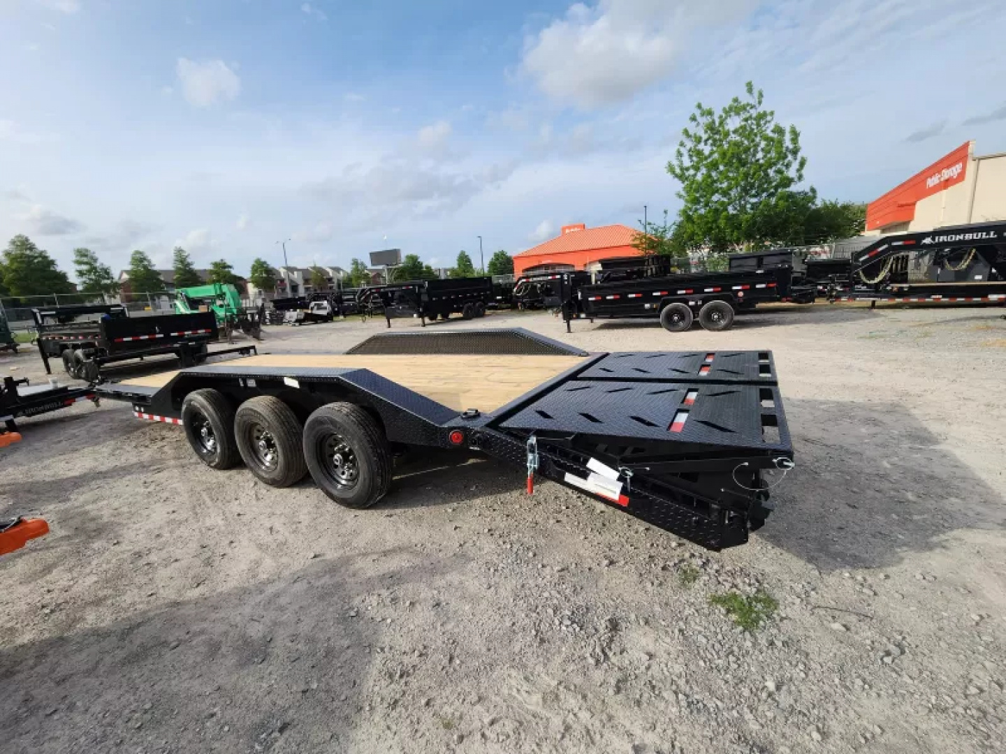 New 2026 Iron Bull Equipment Trailer 24'x102" Wide Drive Over Fenders Triple 7k Axles 21k Gvwr Rampage Ramps