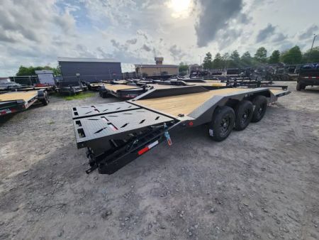 New 2026 Iron Bull Equipment Trailer 24'x102" Wide Drive Over Fenders Triple 7k Axles 21k Gvwr Rampage Ramps