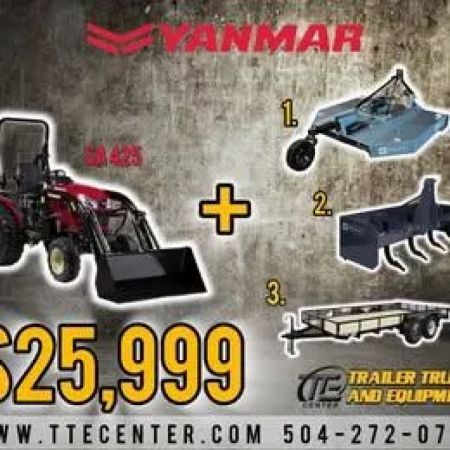 New 2025 Yanmar SA325 + cutter + box blade + 18ft trailer Tractor
