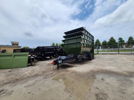 New 2025 Horizon Trailers (4) Package Containers With 16' Roll Off Bumper Pull RDZBP-16' 7K Roll Off