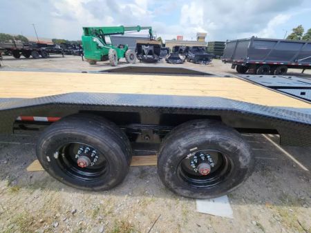 New 2026 Iron Bull EHG0226102 Flatbed Trailer 102" Drive Over Fenders 26' Length with Rampage Ramps 18 Ply Tires with 10k Axles