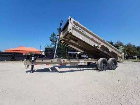 New 2026 Iron Bull 83x16' True 24" Sides Telescopic Sand Storm 7 Ga Floor Spreader Gate 14999# Gvwr Dump Trailer