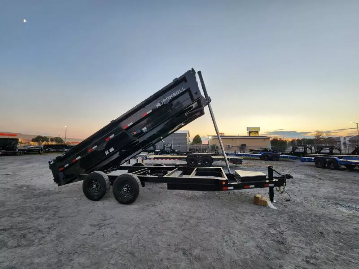 New 2026 Iron Bull 83x16' With 2' Sides Telescopic 7Ga Floor Dump Trailer Over Aged