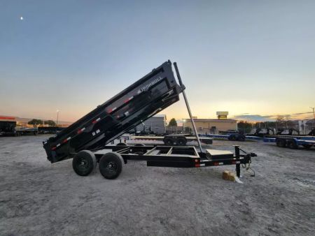 New 2026 Iron Bull 83x16' With 2' Sides Telescopic 7Ga Floor Dump Trailer Over Aged