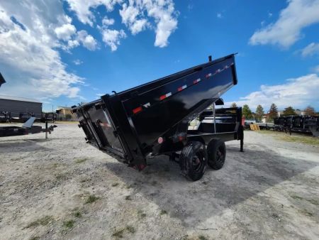 New 2026 Iron Bull 83x16' With 3' Sides With Heavy Axles  21k Gvwr Super Single Wheel 10k Axles Telescopic Gooseneck Dump Trailer