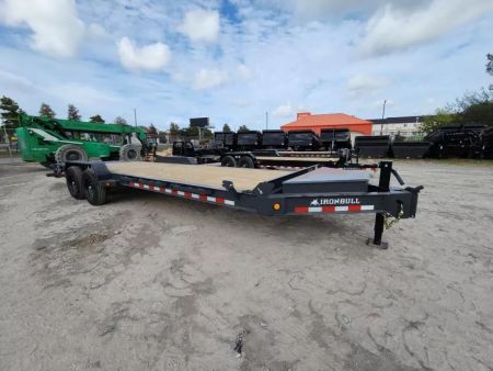 New 2026 Iron Bull 83x24' (2) 7k Axles 14k Gvwr Rampage Ramps Equipment Trailer