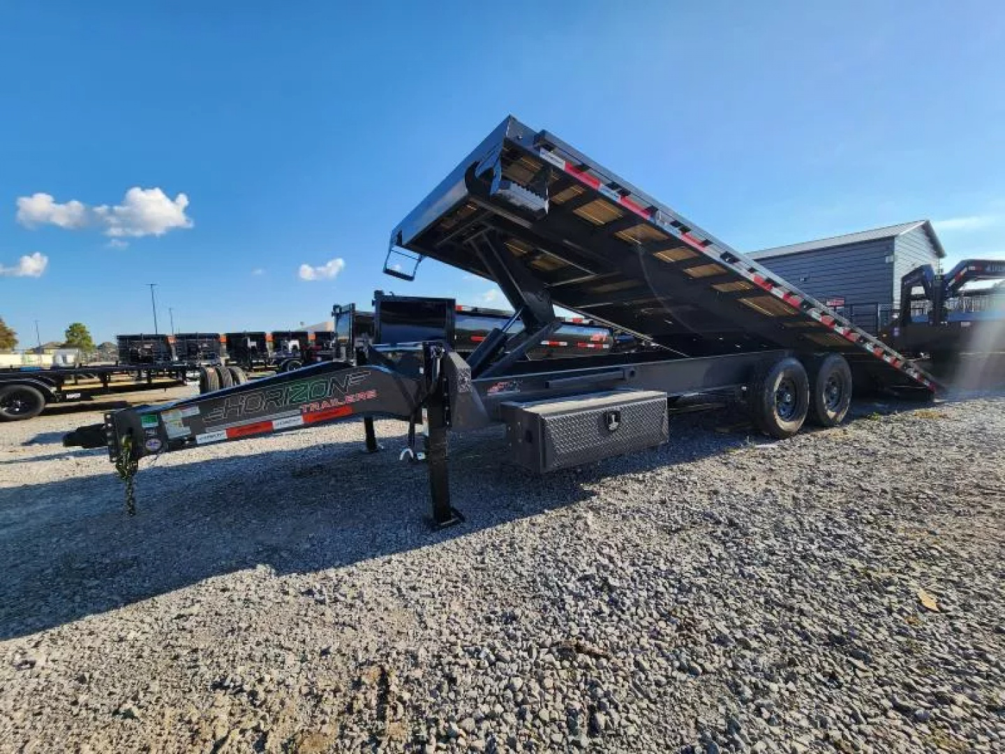 New 2026 Horizon Trailers FFT 24' X102" Heavy Duty Power Tilt 14000# Gvwr With 7k Axles  Tilt Trailer