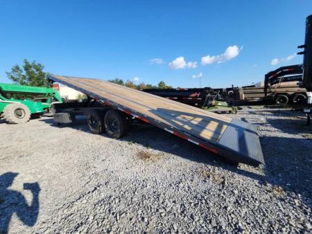 New 2026 Horizon Trailers FFT 24' X102" Heavy Duty Power Tilt 14000# Gvwr With 7k Axles  Tilt Trailer