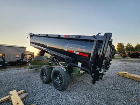 New 2026 Horizon Trailers HZ7 16'x83" With 3' Sides 7Ga Floor 14k Gvwr Slide in Ramps BP 7K Dump Trailer