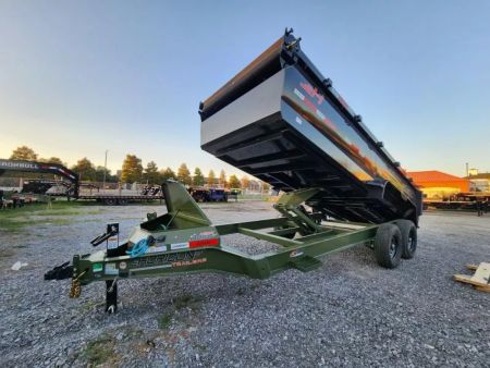 New 2026 Horizon Trailers HZ7 16'x83" With 3' Sides 7Ga Floor 14k Gvwr Slide in Ramps BP 7K Dump Trailer