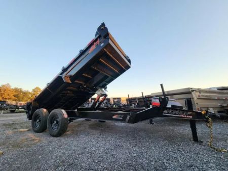 New 2026 Horizon Trailers 14'x83  With Low Sides 14k Gvwr Slide in Ramps 7K Axles BP Dump Trailer