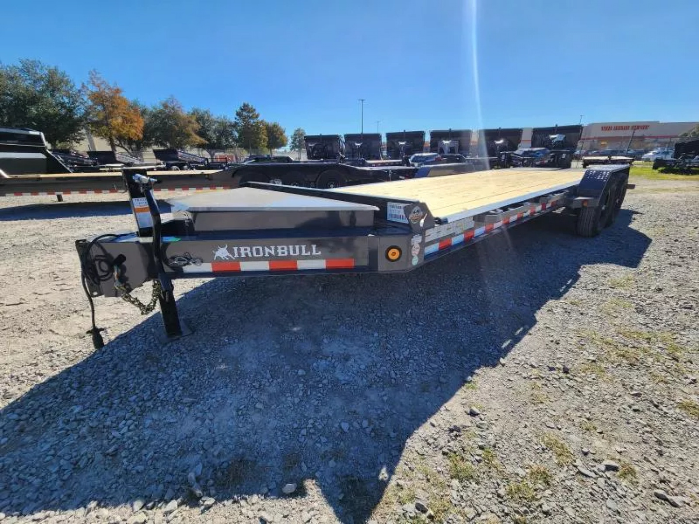 New 2026 Iron Bull EWB8322 Equipment Trailer 83"x22' I Beam Frame Tool Box