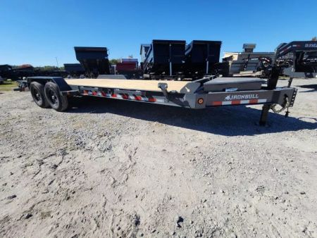New 2026 Iron Bull EWB8322 Equipment Trailer 83"x22' I Beam Frame Tool Box