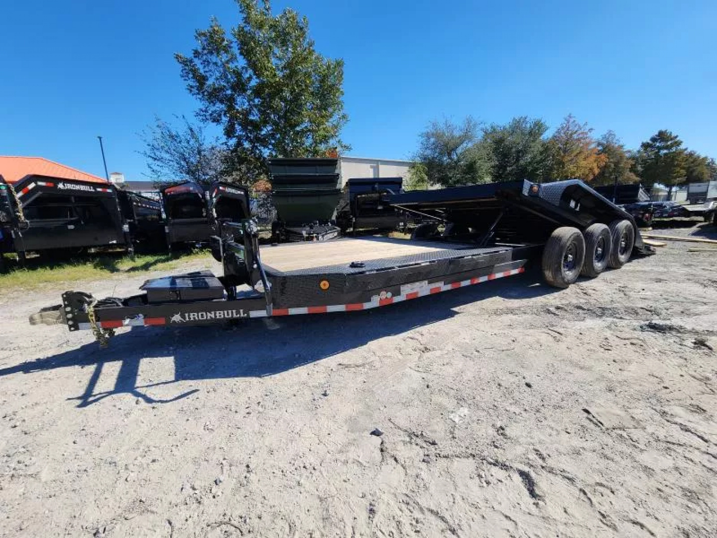 New 2026 Iron Bull Power Tilt Trailer 102"x24' With Triple Axles 21k Gvwr