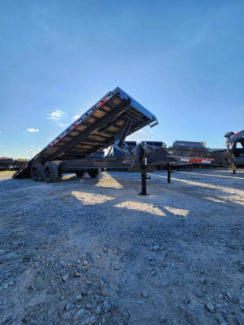 New 2026 Horizon Trailers FFT 24' Length X 102" DeckOver Bumper Pull 10K Axles  21k Gvwr Power Tilt Trailer 18 Ply Tires Tool Box