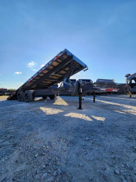 New 2026 Horizon Trailers FFT 24' Length X 102" DeckOver Bumper Pull 10K Axles  21k Gvwr Power Tilt Trailer 18 Ply Tires Tool Box