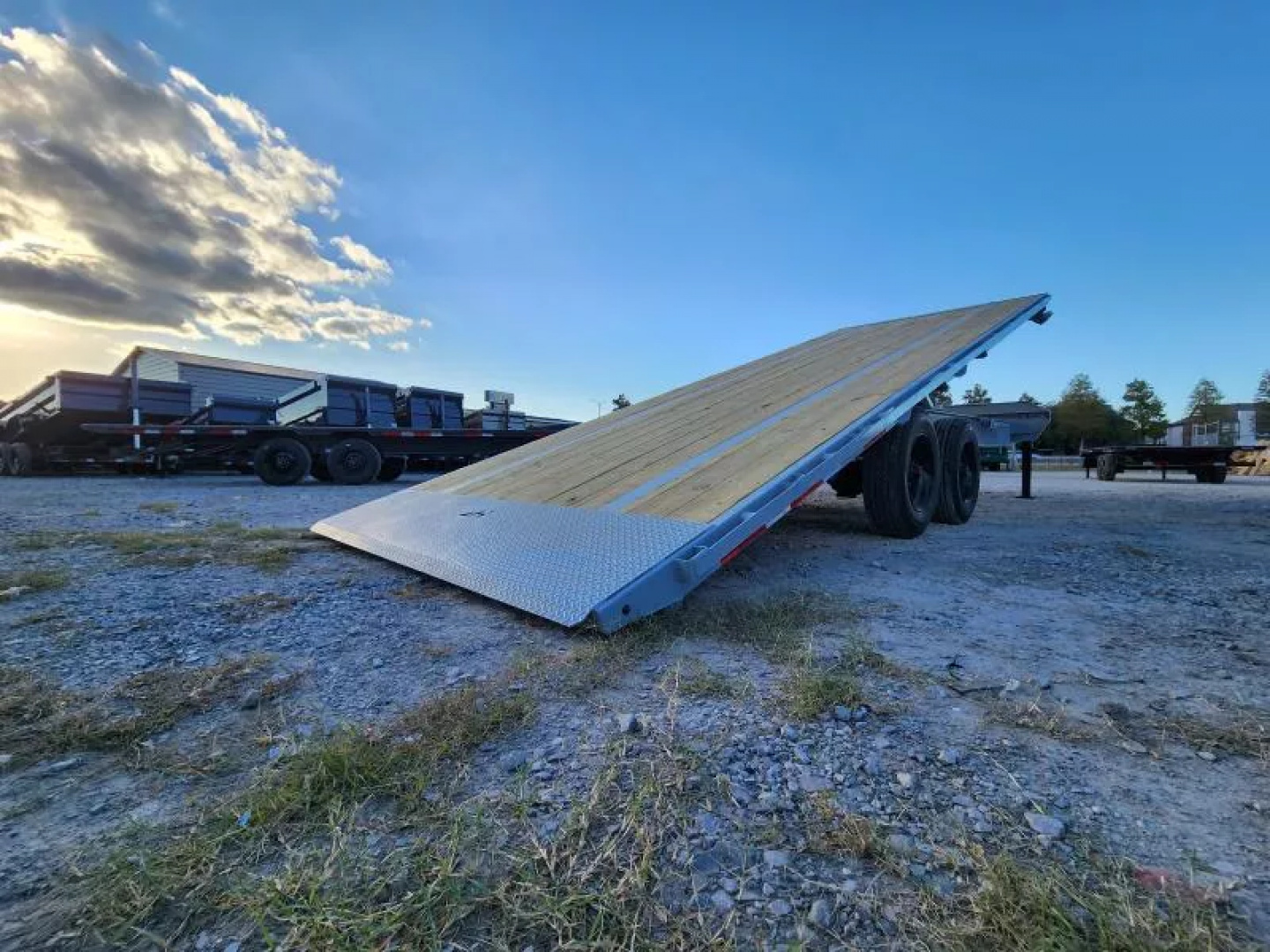 New 2026 Horizon Trailers FFT 24' X102" BP 10k Axles  21k Gvwr 18 Ply Tires Tool Box Tilt Trailer