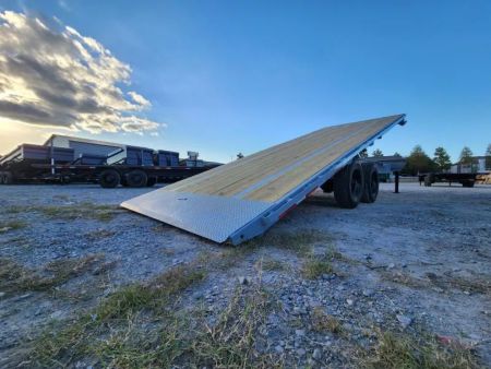 New 2026 Horizon Trailers FFT 24' X102" BP 10k Axles  21k Gvwr 18 Ply Tires Tool Box Tilt Trailer
