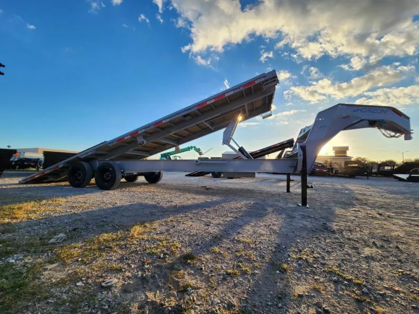New 2026 Horizon Trailers FFT 28'X102"X36" GN10K Tilt Trailer