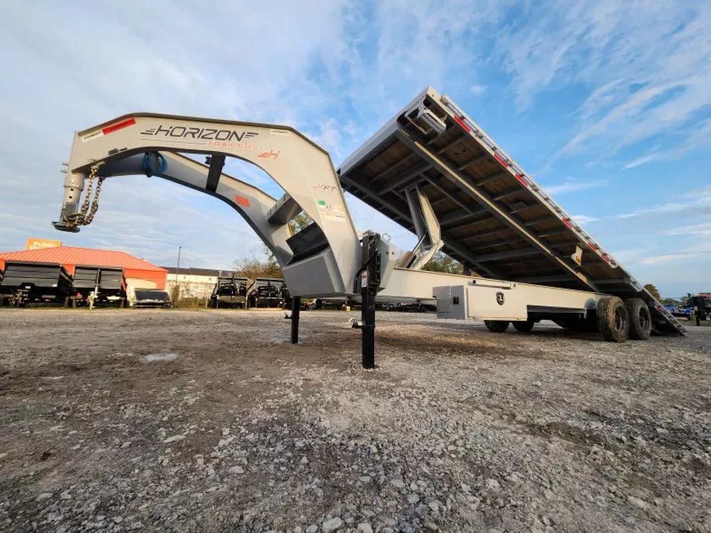 New 2026 Horizon Trailers FFT 28'X102"X36" GN10K Tilt Trailer