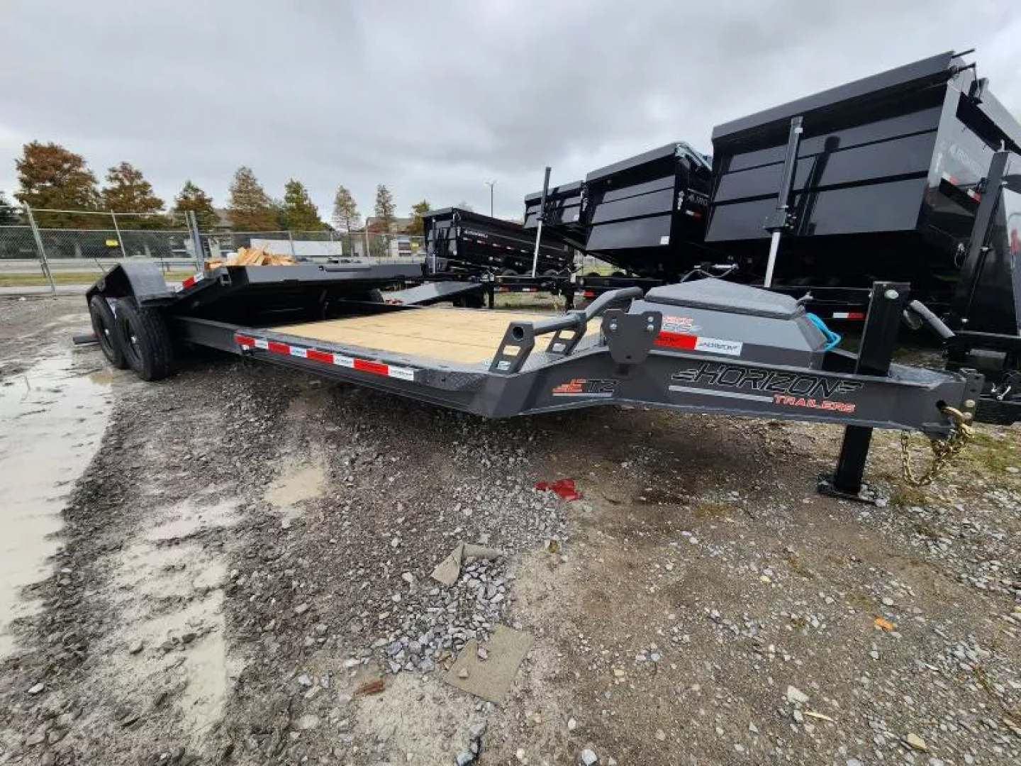New 2026 Horizon Trailers ETZ 24'X83"X22" BP 7K Tilt Trailer