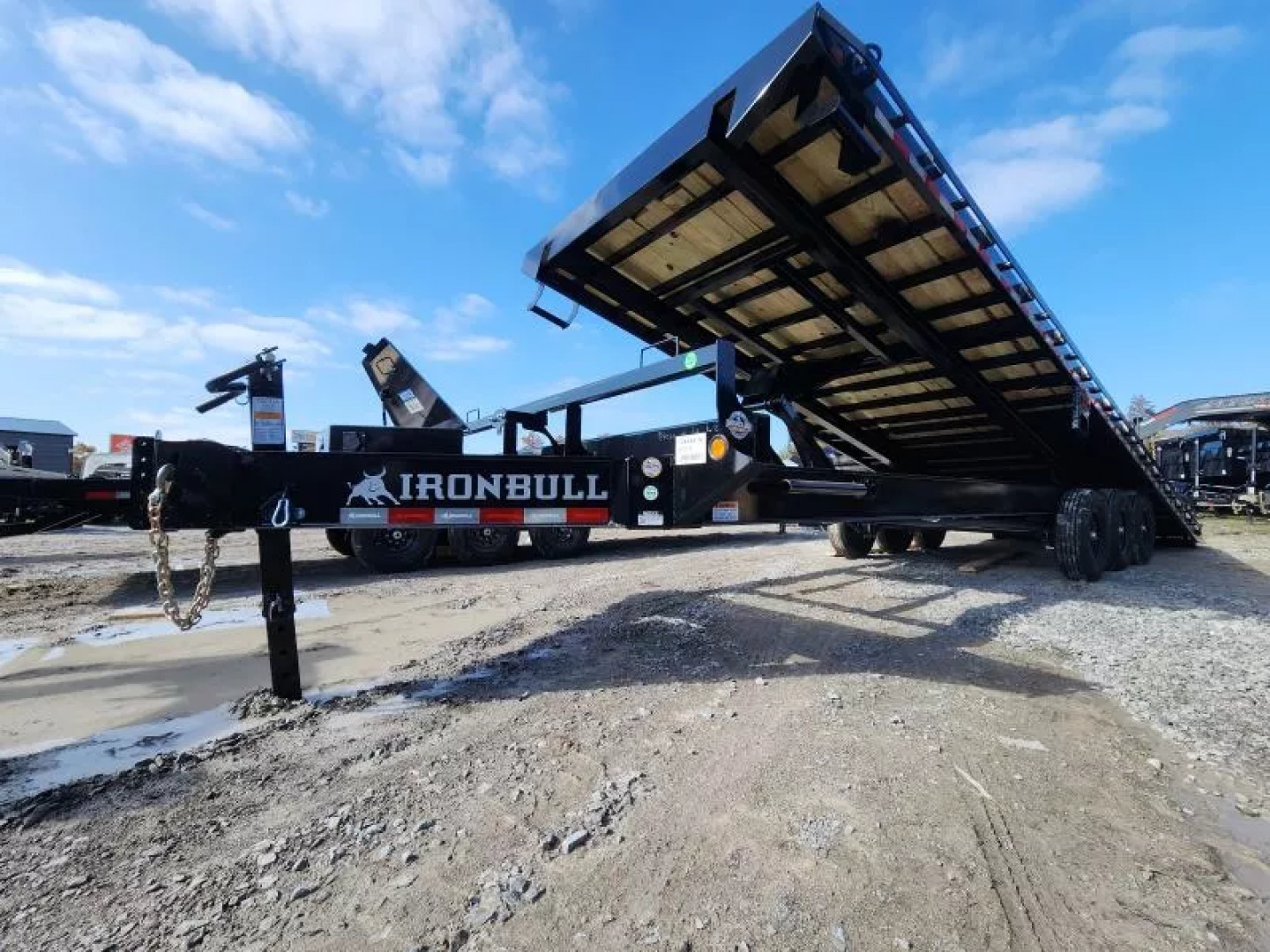 New 2026 Iron Bull TDP Deck Over Power Tilt Trailer 102"x30' Triple 7k Axles 21k Gvwr I Beam Frame