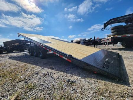 New 2026 Iron Bull TDP Deck Over Power Tilt Trailer 102"x30' Triple 7k Axles 21k Gvwr I Beam Frame