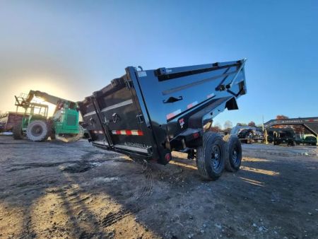 New 2026 Iron Bull DTB Model 83x14' With 3' Sides Crank Tarp System with 7Ga Floor