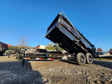 New 2026 Iron Bull DTB Model 83x14' With 3' Sides Crank Tarp System with 7Ga Floor