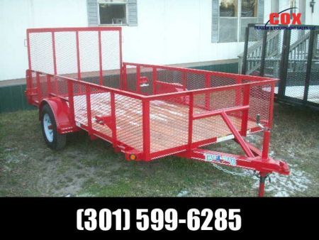 New 2022 Texas Bragg Trailers 12 LANDSCAPE MESH SIDES A SERIES Utility Trailer