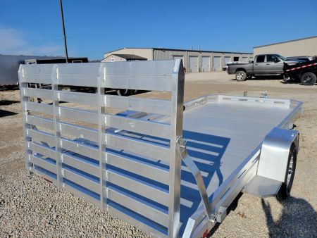 New 2026 Aluma 7814 Single Axle Straight Tailgate Utility Trailer