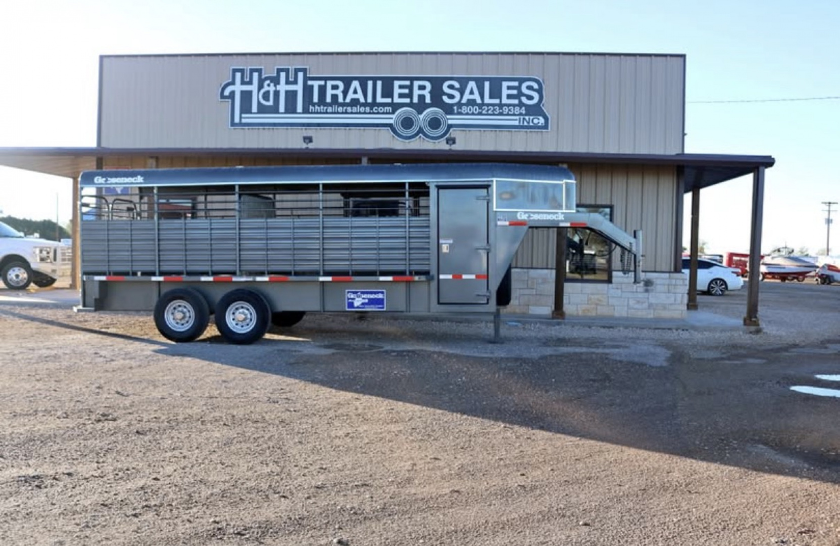New 2025 Gooseneck Trailer MFG 20"X6'8" STOCK COMBO Stock / Stock Combo Trailer